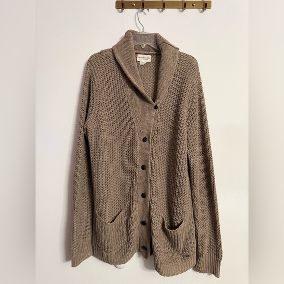 Denim & Supply Ralph Lauren Sweaters - Ralph Lauren Denim & Supply Linen Knit Cardigan Sweater Brown Women’s XL